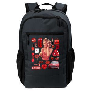 Fashion Red Girl Daily Commute Backpack