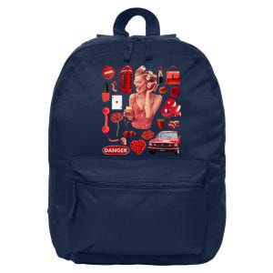 Fashion Red Girl 16 in Basic Backpack