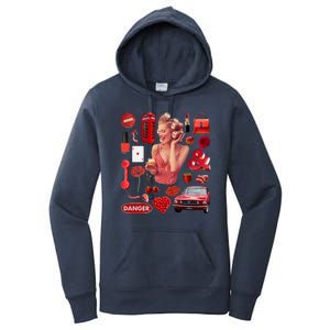 Fashion Red Girl Women's Pullover Hoodie