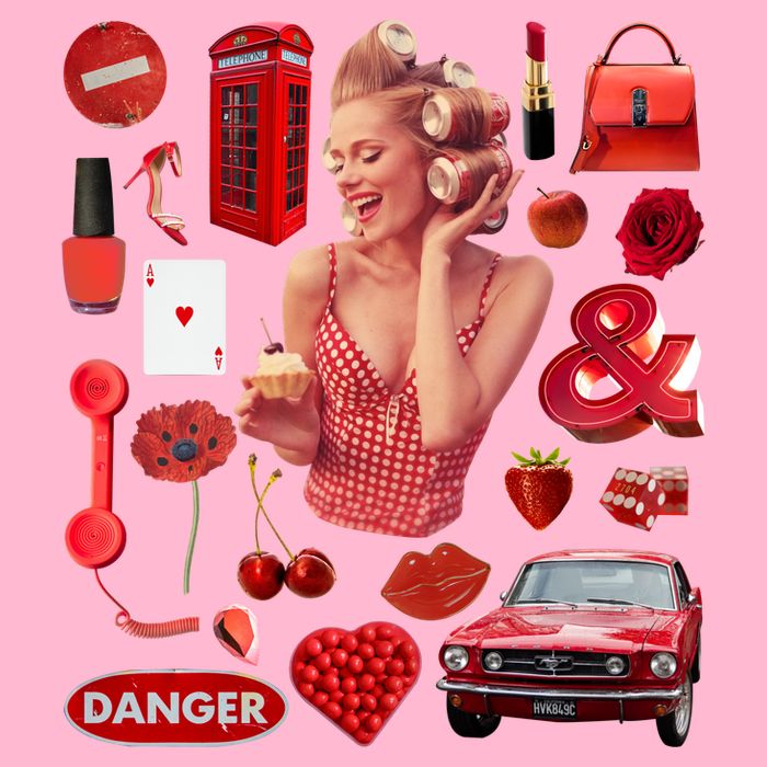 Fashion Red Girl Premium T-Shirt