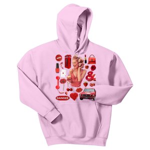 Fashion Red Girl Kids Hoodie