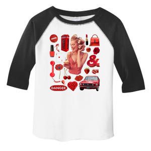 Fashion Red Girl Toddler Fine Jersey T-Shirt