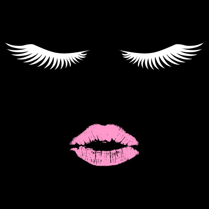 Fashion Style Eyelash Lips Lashes Pink Lipstick 16 in Basic Backpack