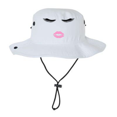 Fashion Style Eyelash Lips Lashes Pink Lipstick Legacy Cool Fit Booney Bucket Hat