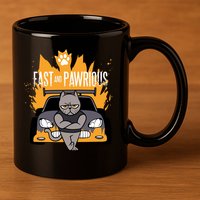 Fast And Pawrious 11oz C Handle Ceramic Mug