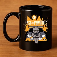 Fast And Pawrious 11oz C Handle Ceramic Mug