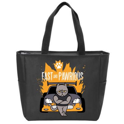 Fast And Pawrious Zip Tote Bag