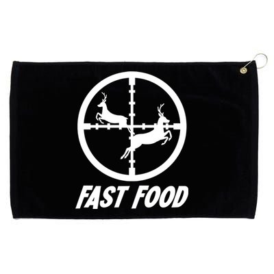 Fast Food Hunting Deer Grommeted Golf Towel