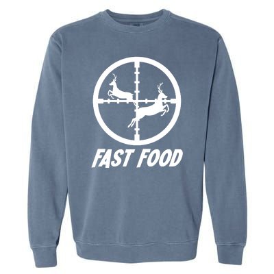 Fast Food Hunting Deer Garment-Dyed Sweatshirt