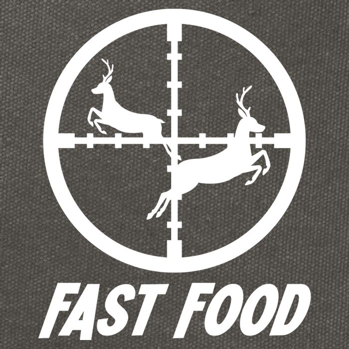 Fast Food Hunting Deer Cotton Canvas Backpack
