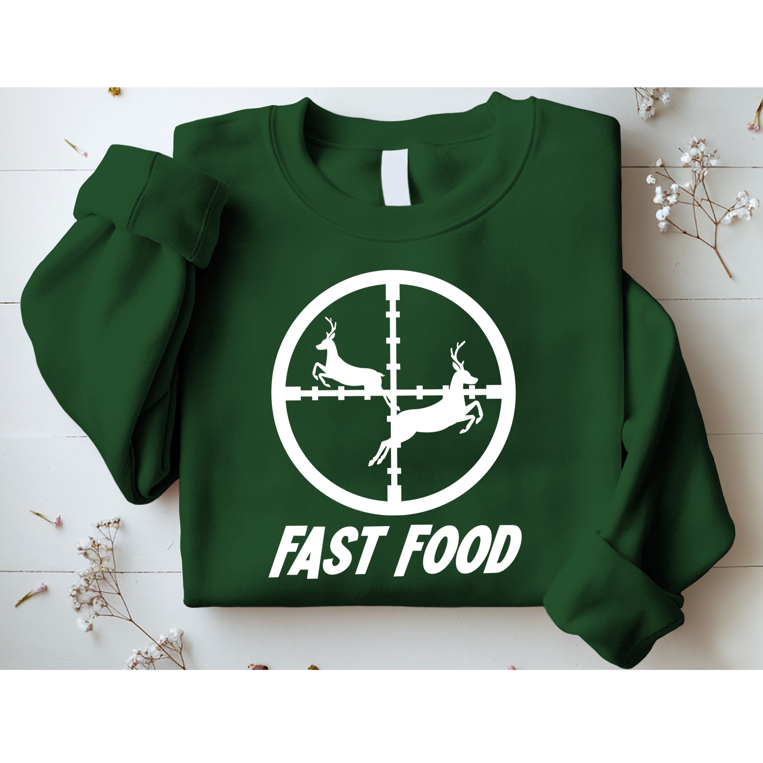 Fast Food Hunting Deer Sweatshirt