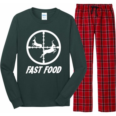 Fast Food Hunting Deer Long Sleeve Pajama Set