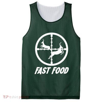 Fast Food Hunting Deer Mesh Reversible Basketball Jersey Tank
