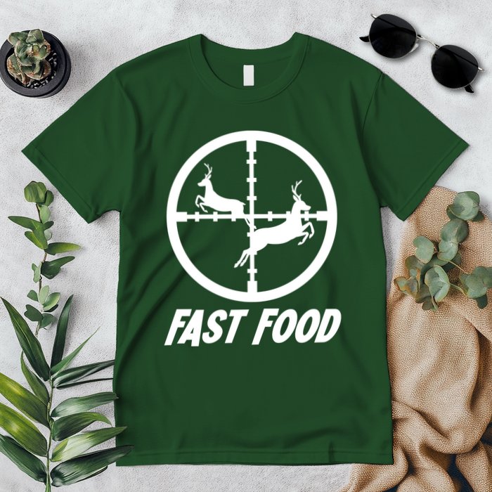 Fast Food Hunting Deer Premium T-Shirt