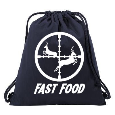 Fast Food Hunting Deer Drawstring Bag