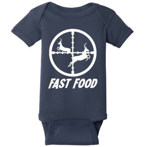 Fast Food Hunting Deer Baby Bodysuit