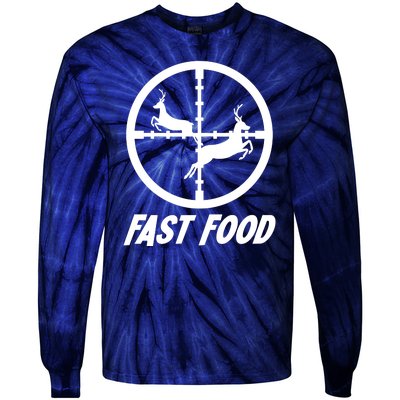 Fast Food Hunting Deer Tie-Dye Long Sleeve Shirt