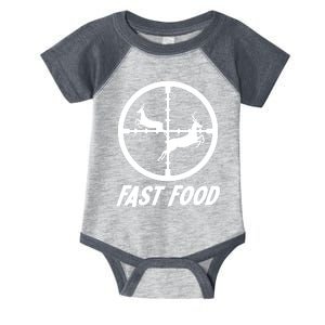 Fast Food Hunting Deer Infant Baby Jersey Bodysuit