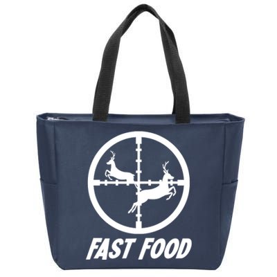 Fast Food Hunting Deer Zip Tote Bag