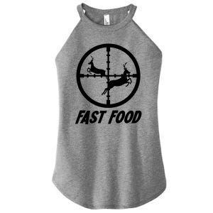 Fast Food Hunting Deer Women's Perfect Tri Rocker Tank