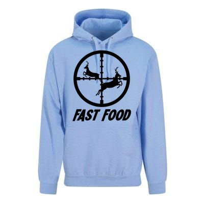 Fast Food Hunting Deer Unisex Surf Hoodie