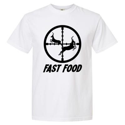 Fast Food Hunting Deer Garment-Dyed Heavyweight T-Shirt