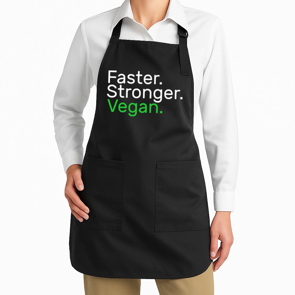 Faster Stronger Vegan Apron