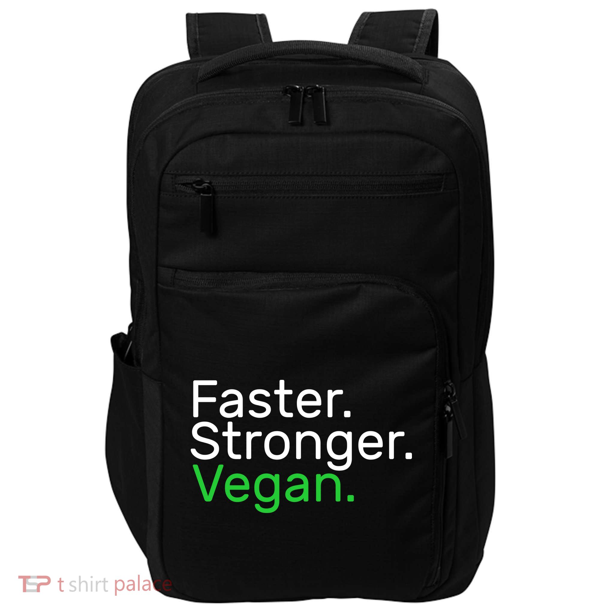 Faster Stronger Vegan Impact Tech Backpack