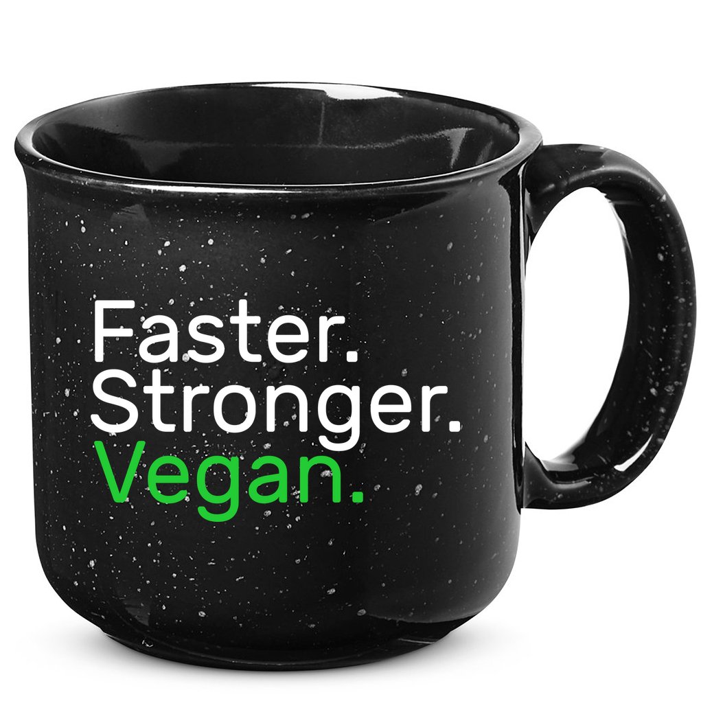 Faster Stronger Vegan 15oz Campfire Ceramic Mug