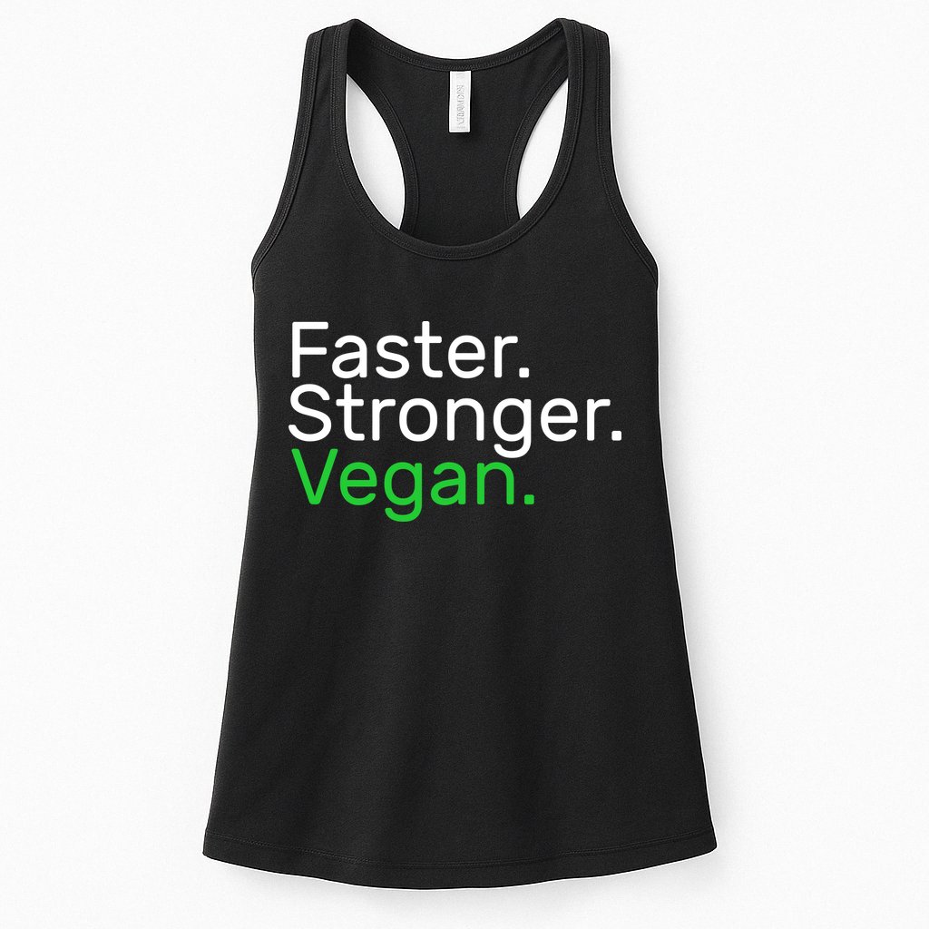 Faster Stronger Vegan Womens Tank Top