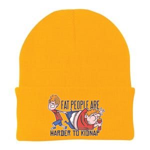 Fat People Are Harder To Kidnap Knit Cap Winter Beanie