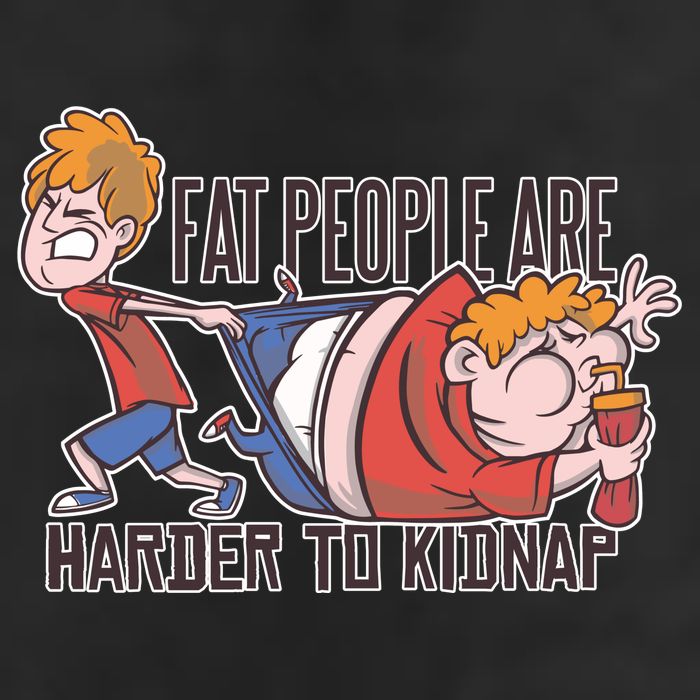 Fat People Are Harder To Kidnap Cool Comfort Performance Bucket Hat