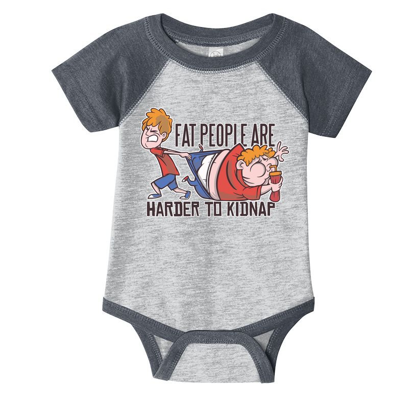 Fat People Are Harder To Kidnap Infant Baby Jersey Bodysuit