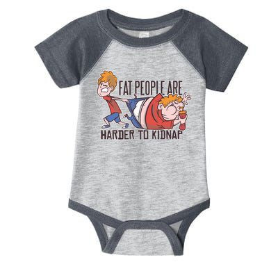 Fat People Are Harder To Kidnap Infant Baby Jersey Bodysuit