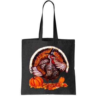 Fat Turkey Pumpkin Scene Bag