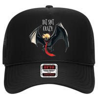 Funny Anti Trump Halloween Bat Crazy High Crown Mesh Back Trucker Hat