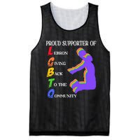 Funny Ahh Tees Proud Supporter Of Lebron Giving Back To The Qommunity Mesh Reversible Basketball Jersey Tank