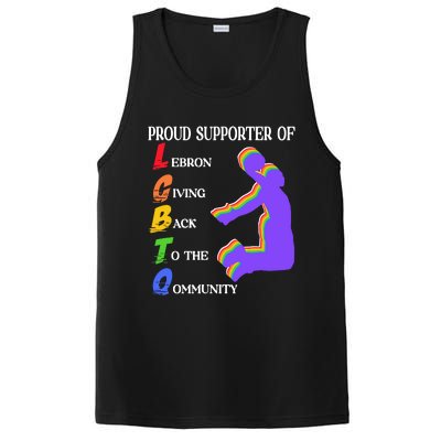 Funny Ahh Tees Proud Supporter Of Lebron Giving Back To The Qommunity PosiCharge Competitor Tank