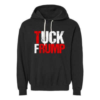 Funny Anti Trump Tuck Frump Cool Resist Political Humor Garment-Dyed Fleece Hoodie