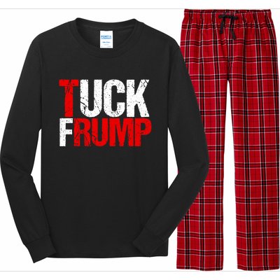 Funny Anti Trump Tuck Frump Cool Resist Political Humor Long Sleeve Pajama Set