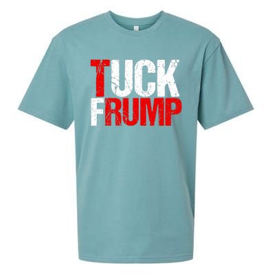 Funny Anti Trump Tuck Frump Cool Resist Political Humor Sueded Cloud Jersey T-Shirt