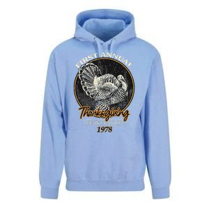 First Annual Turkey Thanksgiving Day As God My Witness Funny Unisex Surf Hoodie