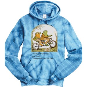 Frog And Toad I Will Do It Tomorrow Said Toad Tie Dye Hoodie