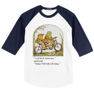 Frog And Toad I Will Do It Tomorrow Said Toad Baseball Sleeve Shirt