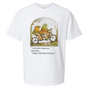 Frog And Toad I Will Do It Tomorrow Said Toad Sueded Cloud Jersey T-Shirt