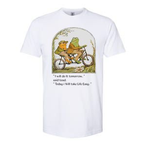 Frog And Toad I Will Do It Tomorrow Said Toad Softstyle CVC T-Shirt