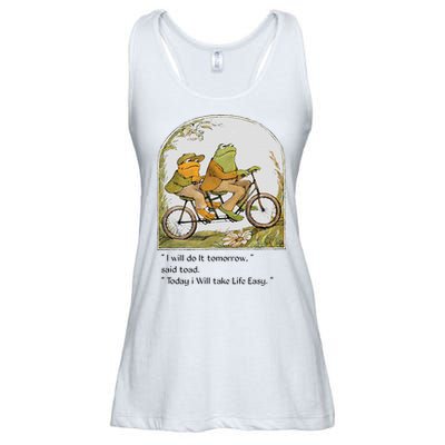 Frog And Toad I Will Do It Tomorrow Said Toad Ladies Essential Flowy Tank