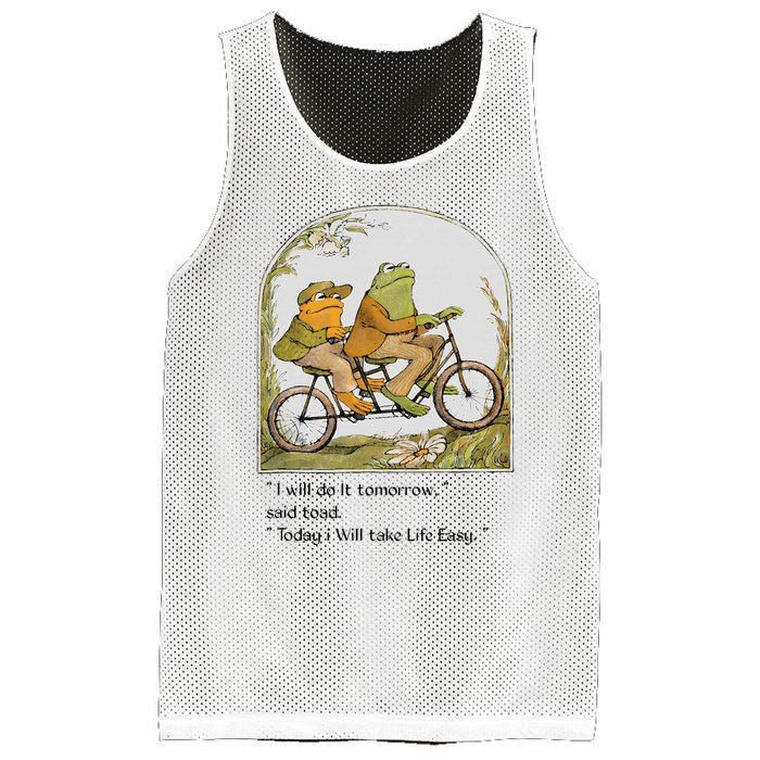 Frog And Toad I Will Do It Tomorrow Said Toad Mesh Reversible Basketball Jersey Tank