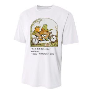 Frog And Toad I Will Do It Tomorrow Said Toad Performance Sprint T-Shirt