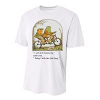 Frog And Toad I Will Do It Tomorrow Said Toad Performance Sprint T-Shirt